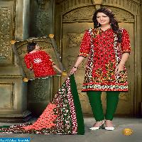 kundan karachi cotton printed dress material